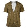 John Adams Cosplay Costumes, Costume T-shirts For Men