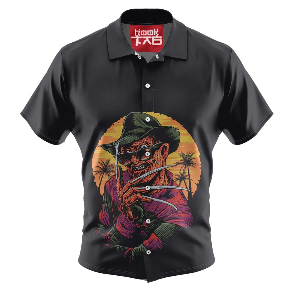 Freddy Krueger Hawaiian Shirt, A Nightmare on Elm Street Hawaiian Shirt, Halloween Hawaiian Shirt