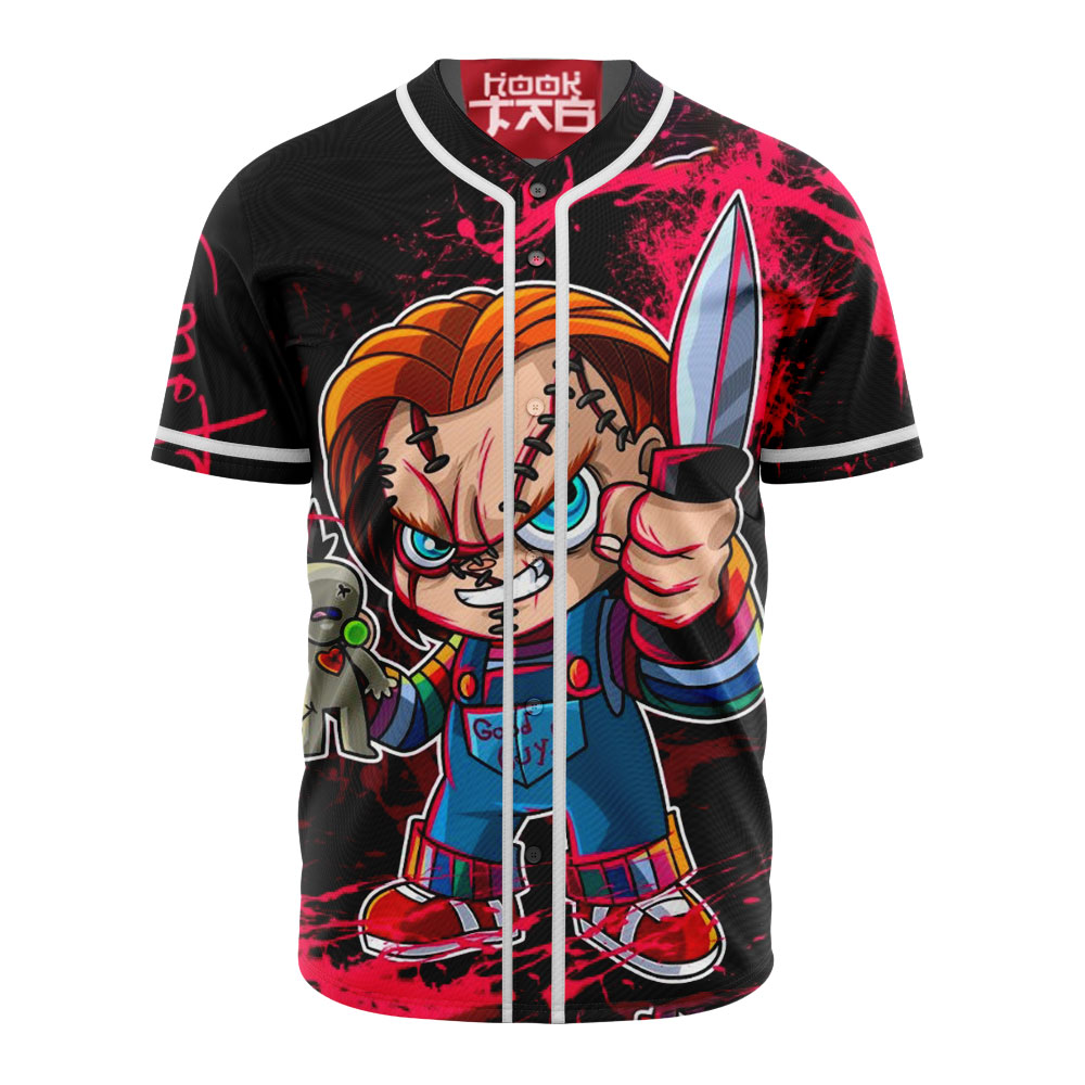 Chucky Baseball Jersey, Halloween Baseball Jersey