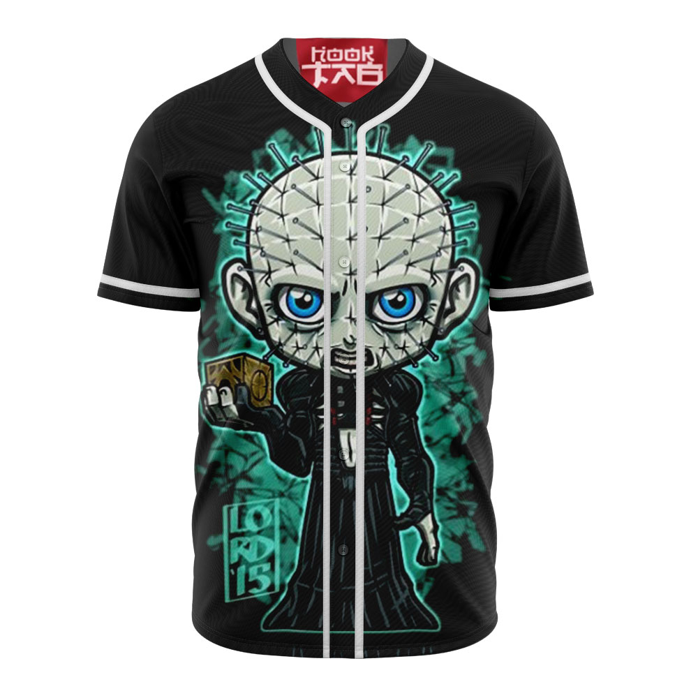 Pinhead Baseball Jersey, Hellraiser Baseball Jersey, Halloween Baseball Jersey