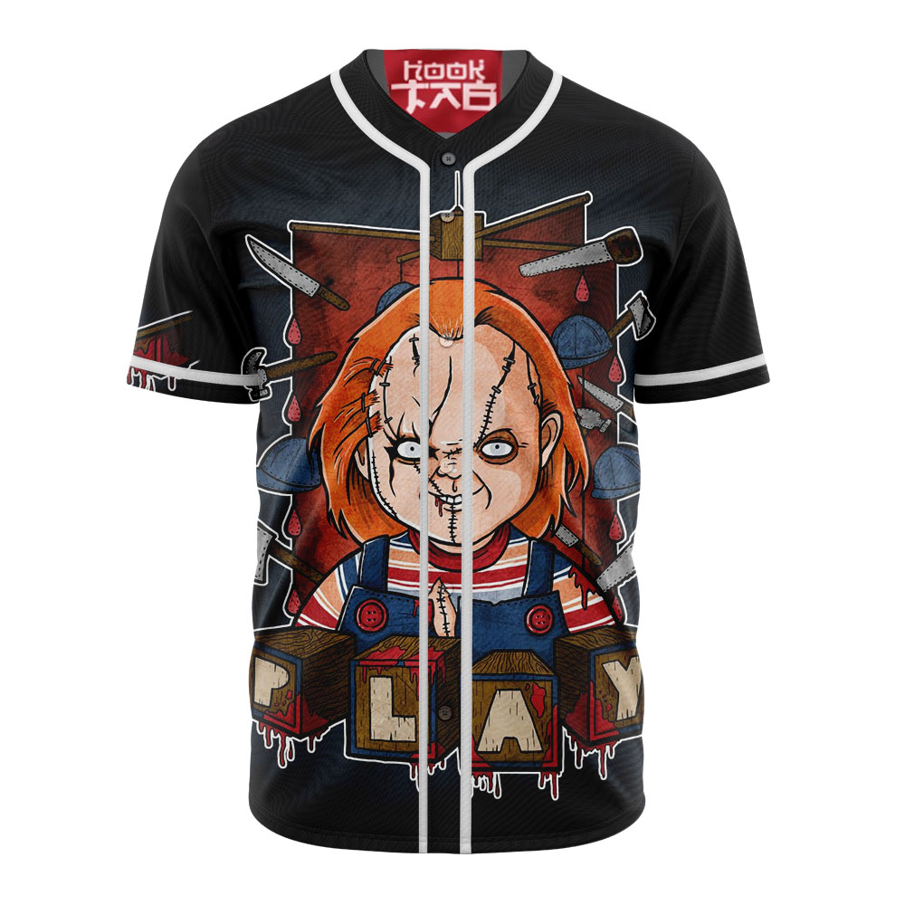 Chucky Baseball Jersey, Halloween Baseball Jersey