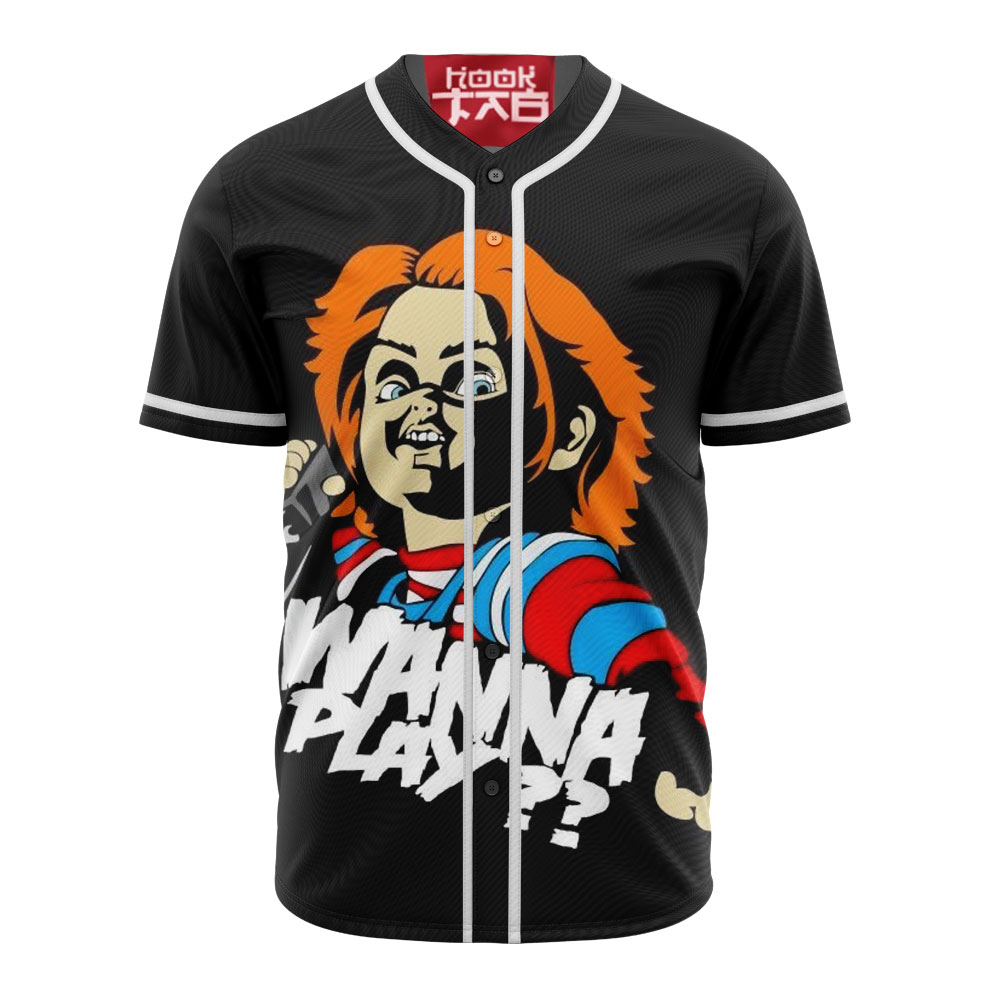 Chucky Baseball Jersey, Halloween Baseball Jersey