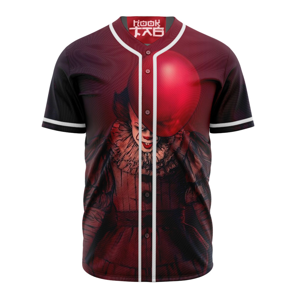 Pennywise Baseball Jersey, IT Baseball Jersey, Halloween Baseball Jersey