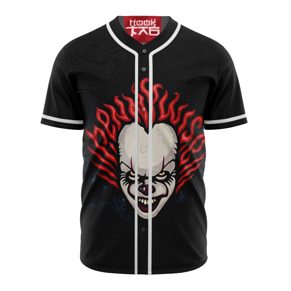 Pennywise Baseball Jersey, IT Baseball Jersey, Halloween Baseball Jersey