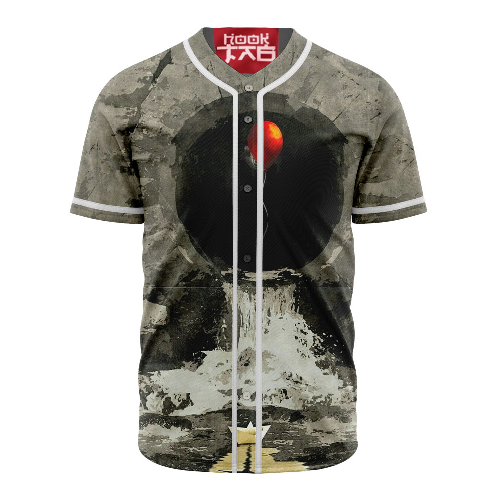 Pennywise Baseball Jersey, IT Baseball Jersey, Halloween Baseball Jersey