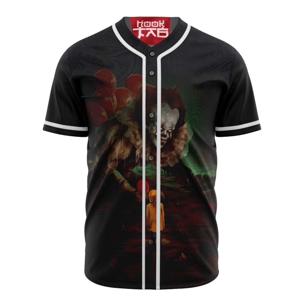 Pennywise Baseball Jersey, IT Baseball Jersey, Halloween Baseball Jersey