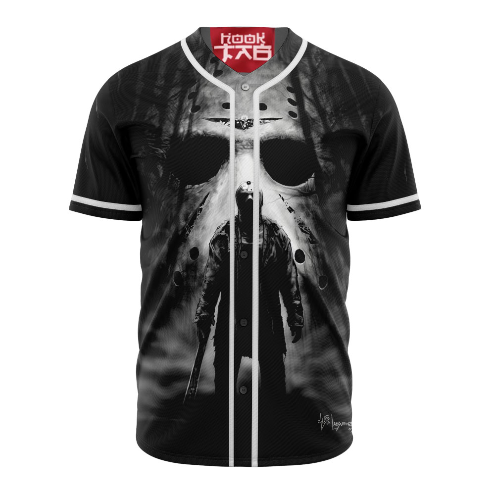 Jason Voorhees Baseball Jersey, Friday the 13th Baseball Jersey, Halloween Baseball Jersey