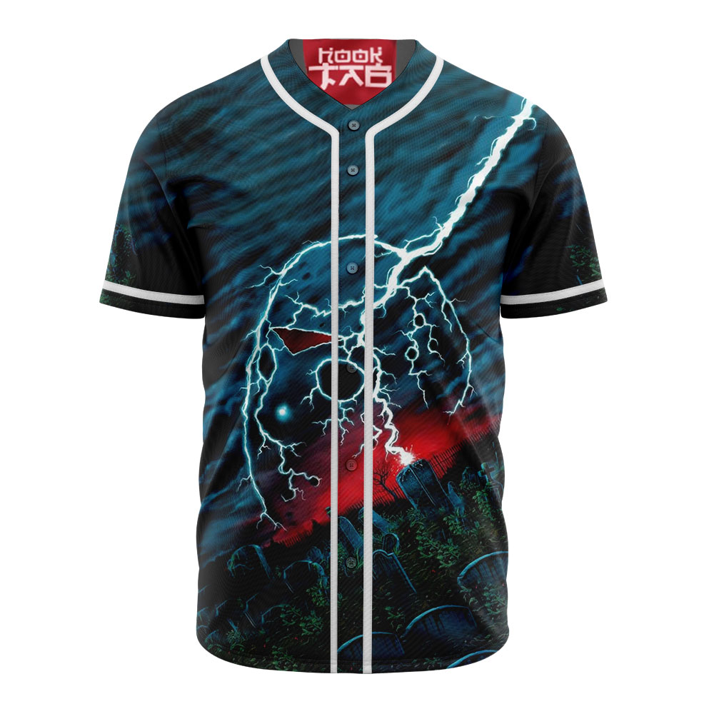 Jason Voorhees Baseball Jersey, Friday the 13th Baseball Jersey, Halloween Baseball Jersey