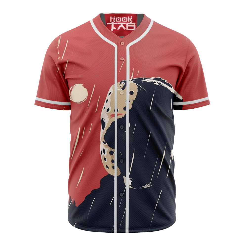 Jason Voorhees Baseball Jersey, Friday the 13th Baseball Jersey, Halloween Baseball Jersey