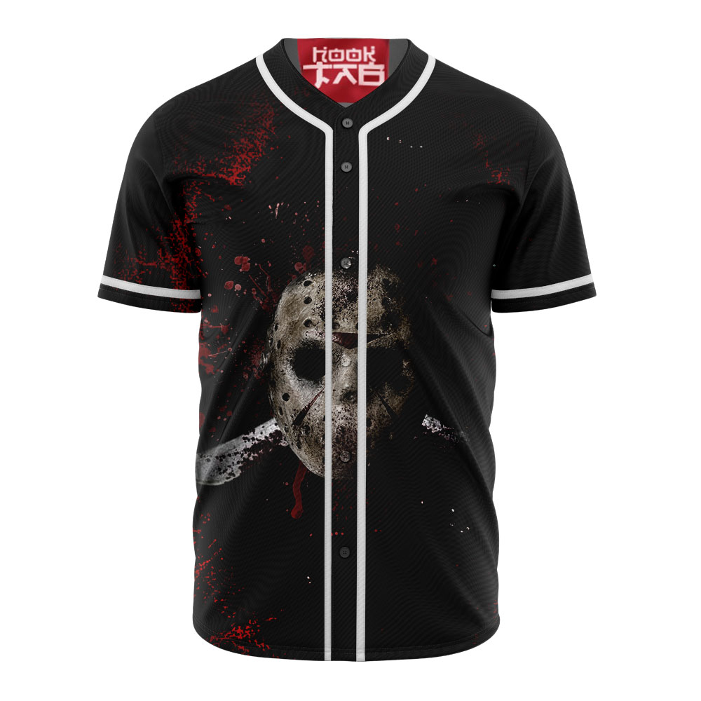 Jason Voorhees Baseball Jersey, Friday the 13th Baseball Jersey, Halloween Baseball Jersey