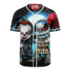 Pennywise Baseball Jersey, IT Baseball Jersey, Halloween Baseball Jersey