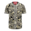 Skull And Bones Baseball Jersey, Halloween Baseball Jersey