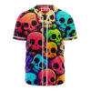 Skull And Bones Baseball Jersey, Halloween Baseball Jersey