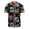 Skull And Bones Baseball Jersey, Halloween Baseball Jersey