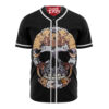 Skull And Bones Baseball Jersey, Halloween Baseball Jersey