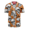 Skull And Bones Baseball Jersey, Halloween Baseball Jersey