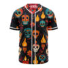 Skull And Bones Baseball Jersey, Halloween Baseball Jersey