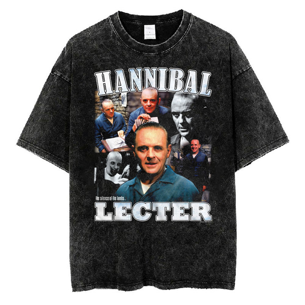 Hannibal Lecter Collage T-shirt, The Silence of the Lambs T-Shirt, Halloween T-shirt