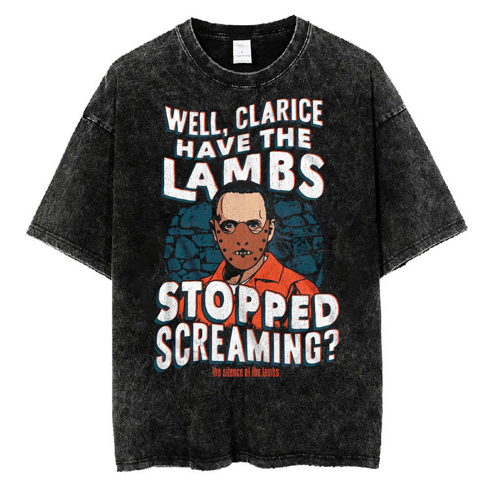 Hannibal Lecter Lambs Stopped Screaming T-shirt, The Silence of the Lambs T-shirt, Halloween T-shirt