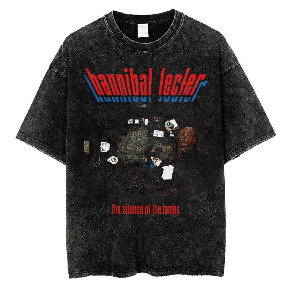 Hannibal Lecter Overhead View T-shirt, The Silence of the Lambs T-Shirt, Halloween T-shirt