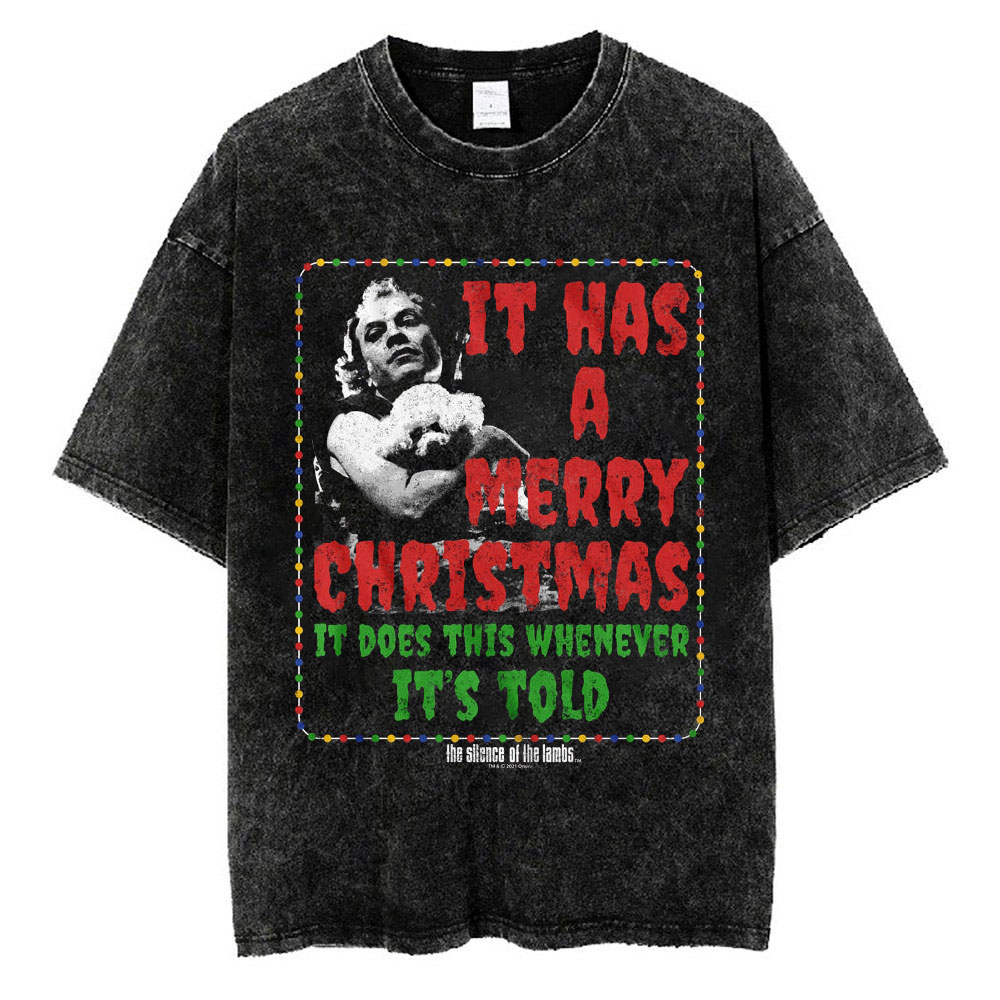 It Has A Merry Christmas Hannibal T-shirt, The Silence Of The Lambs T-Shirt, Halloween T-shirt