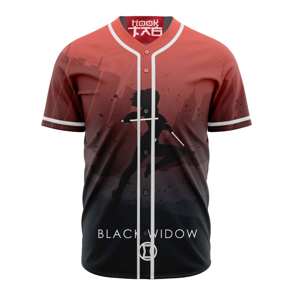 Black Widow Marvel Baseball Jersey