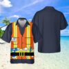 Construction Worker Uniform Vest Printing Costume Cosplay - Hawaiian Shirt