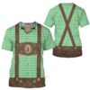 Halloween Oktoberfest Lederhosen Cosplay Costumes- T-shirt For Men