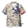 Texas State Map, Unique Hawaiian Shirt