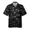 Skull Black Hawaiian Shirt For Men & Women