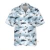 Sky Aircraft Hawaiian Shirt, Airplane Aloha Shirt, Aviation Shirt For Men