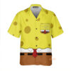 Yellow Sponge Man Cartoon Cosplay Costume - Hawaiian Shirt