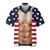 Muscle Flag Chest Pocket Costume Cosplay - Hawaiian Shirt