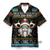 Viking Christmas Deck The Halls With Axes And Shields - Hawaiian Shirt