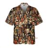 Horror Movie Characters Halloween Pattern Hawaiian Shirt