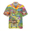 Hippie Dogs And Cats Bus Hawaiian Shirt