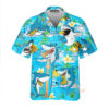 Shark Eating Pizza Hawaiian Shirts