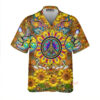 Hippie Sunflowers Love Sunshine Yellow Amazing Style Hawaiian Shirt