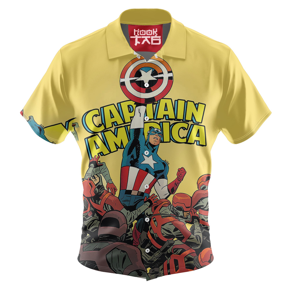 Captain America Marvel Comics Hawaiian Shirt