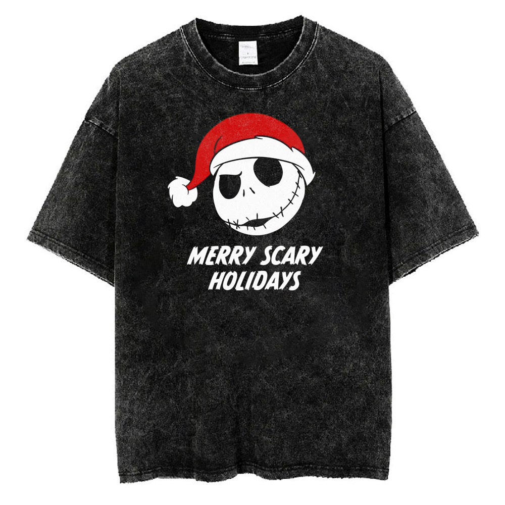 Merry Scary Holidays T-Shirt, The Nightmare Before Christmas T-Shirt, Halloween T-Shirt