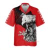 Red Polish Eagle Aloha Hawaiian Shirts For Men & Women