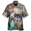 Native American Wolf Dream Catcher Art Style - Hawaiian Shirt