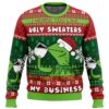 None Of My Business Kermit the Frog Ugly Christmas Sweater