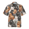 Poodles In Different Colors Dog Hawaiian Shirt