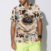 Retro Pug Shirt For Men Hawaiian Shirt