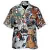 Samurai Cats - A Small Measure of Peace - Hawaiian Shirt