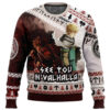 See You In Valhalla Vinland Saga Ugly Christmas Sweater