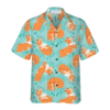 Sleeping Corgi Dreams About Bones Hawaiian Shirt