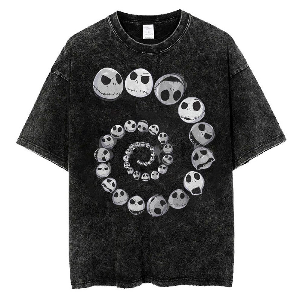 Spiraling Skellington T-shirt, The Nightmare Before Christmas T-Shirt, Halloween T-shirt