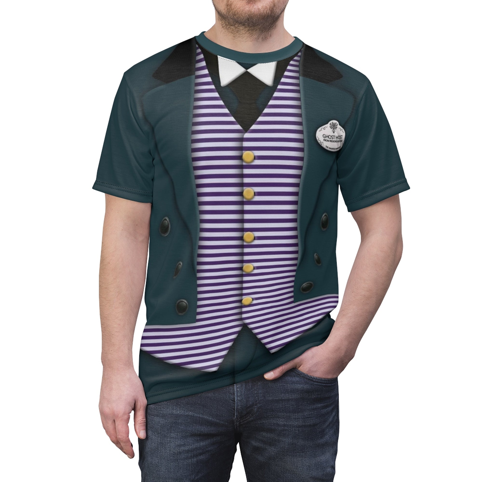 Butler T-shirt, Haunted Mansion Costume, Halloween Costume